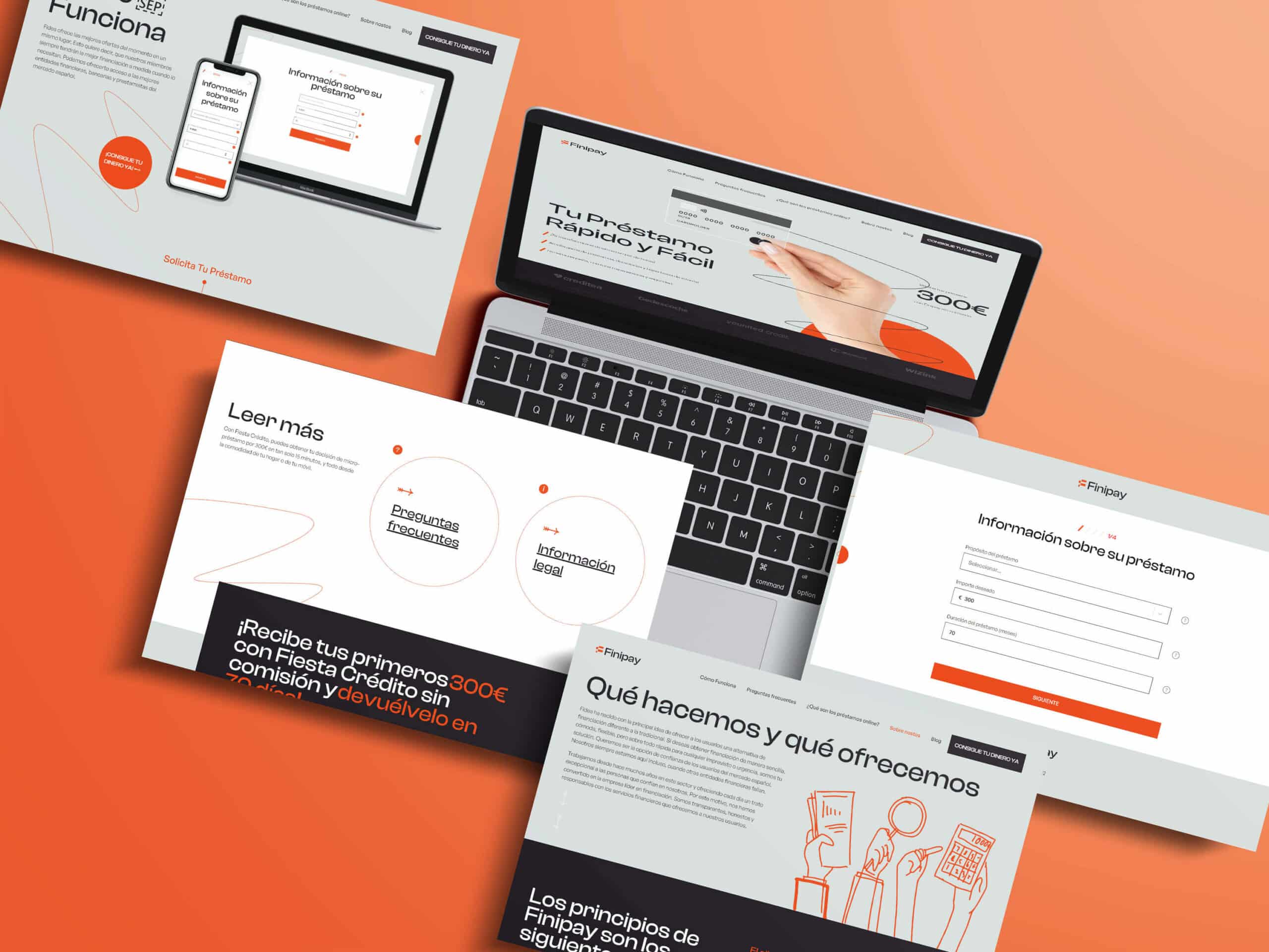 Finipay design pages by VDisain