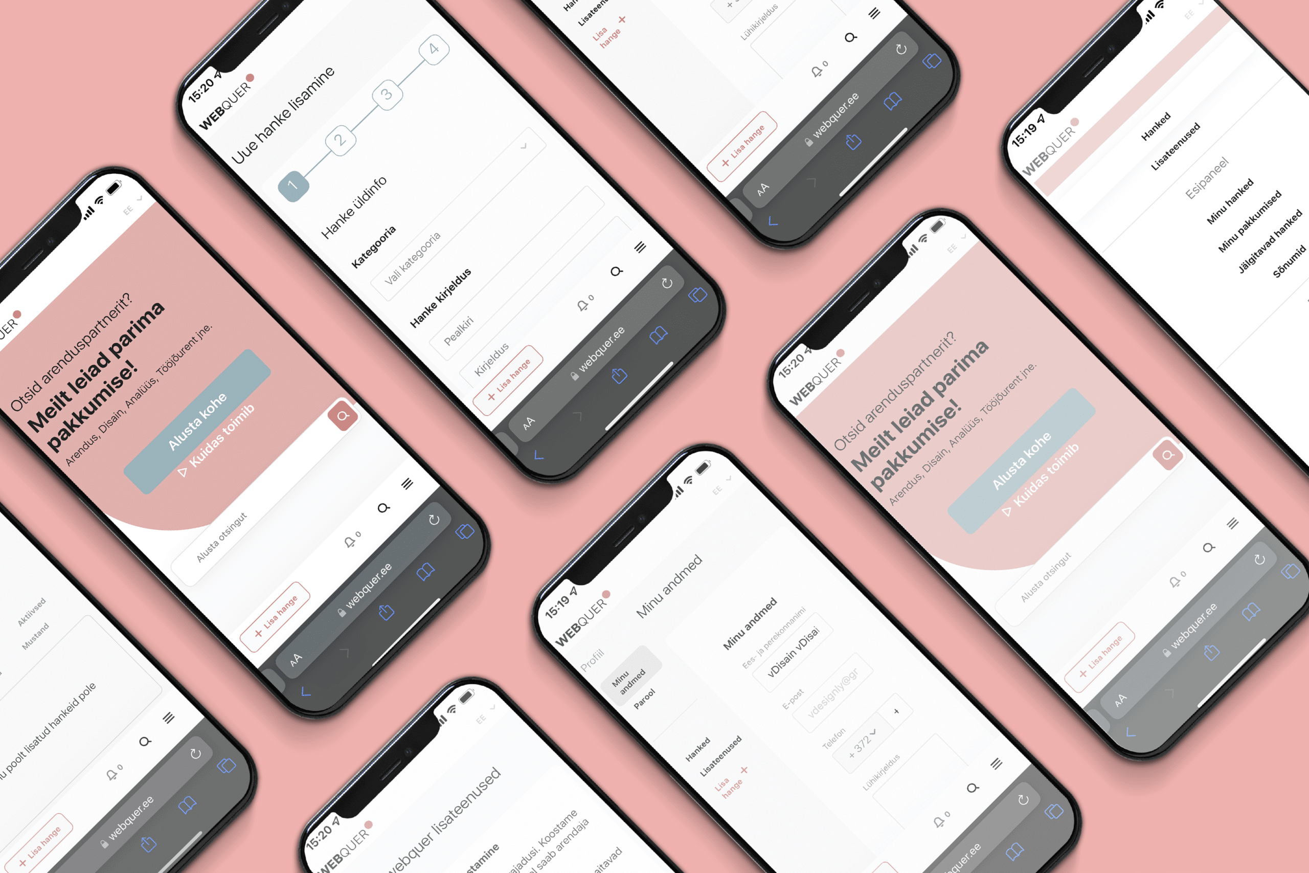 Webquer pages by VDisain